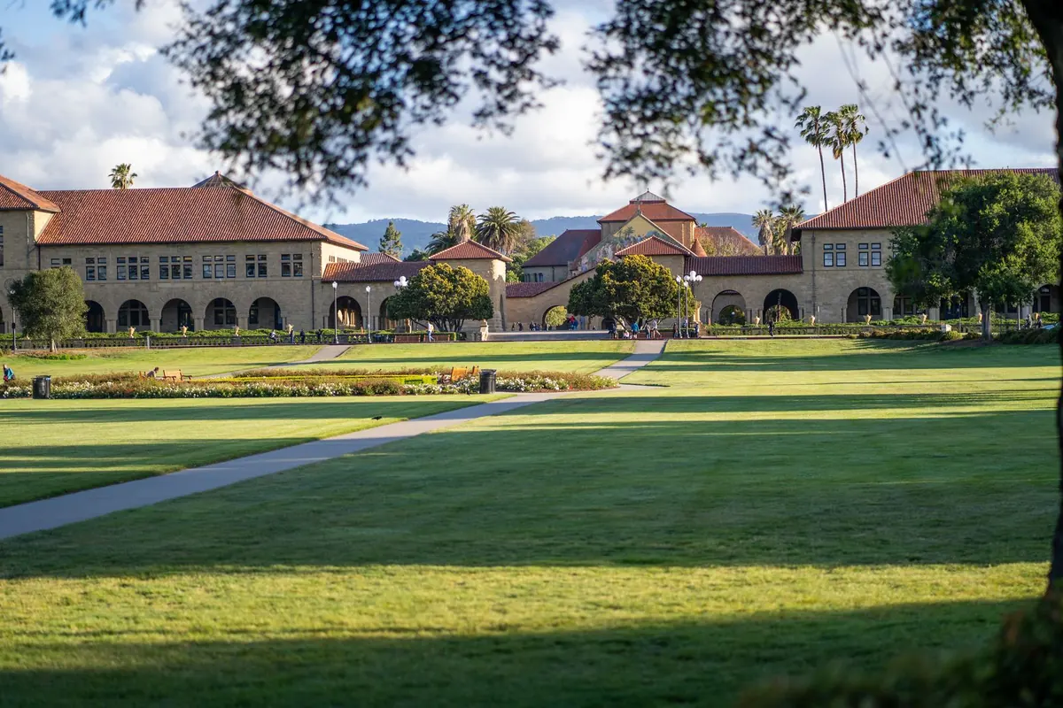 Stanford University campus and gardens in California